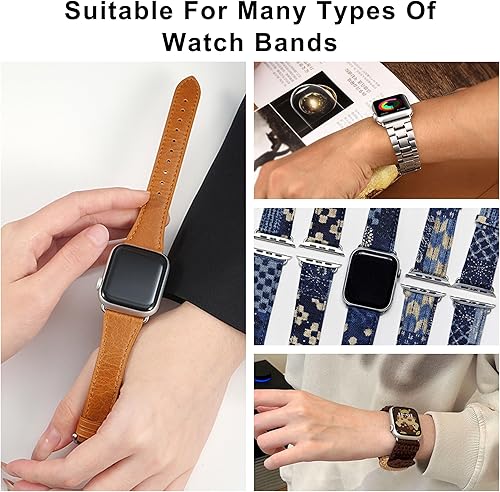 Miniatura 7 de Hapysen Conectores de correa de reloj para adaptador de correa de Apple Watch, accesorio de enlace de repuesto para iWatch Ultra (1.929 in) Series 9