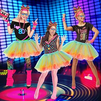 YUYWWAN Jupe Tutu Lumineuse Femme, 40cm LED Jupe Tulle, Noir Tutu LED Adulte Et Adolescent Tutu Avec Lumières Colorées Pour Fête Danse Carnaval Halloween Déguisement (FR/ES, Numérique, 1, Noir-B