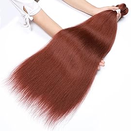 Ginger Braiding Hair Pre Stretched 3 Packs 24 Inch 350 Braiding Hair Yaki Texture, Hot Water Setting, Easy To Install Professional Synthetic Hair For Braiding(24 Inch, 350)