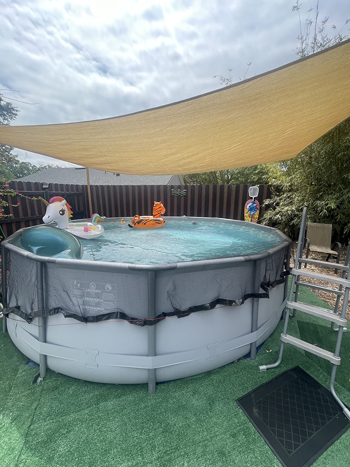 9/mo Finance In The Swim 18 Foot Round Above Ground Pool Leaf Net