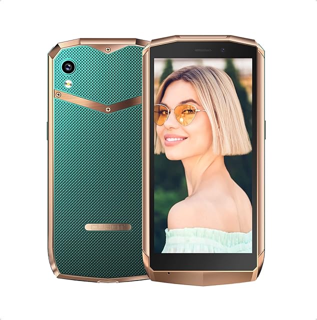 CUBOT Unlocked Mobile Phone, Pocket, SIM-Free Mini Smartphone, 4GB RAM+64GB, 128GB Extension, Android 11, 4.0 inch Screen, 16MP Camera, 3000mAh, Face ID/NFC/GPS (Green)