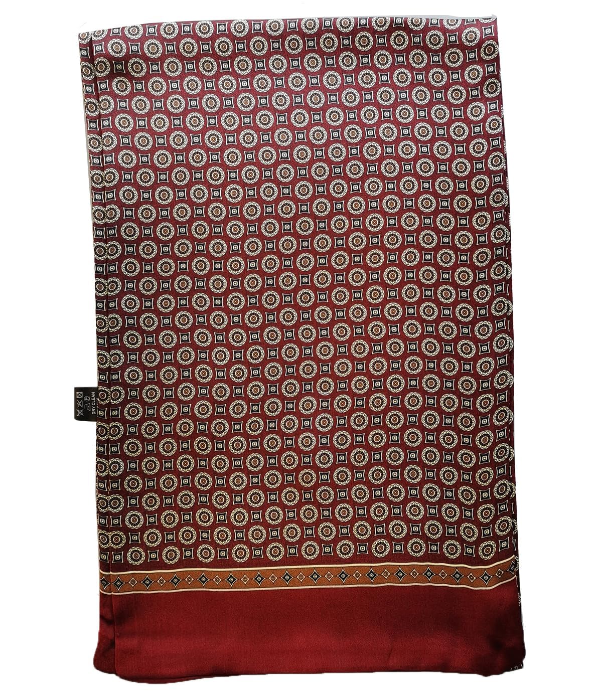 Foulard en Soie Vintage pour Homme, 100% Pure, Motif Classique, Double Couche, imprimé Gentleman