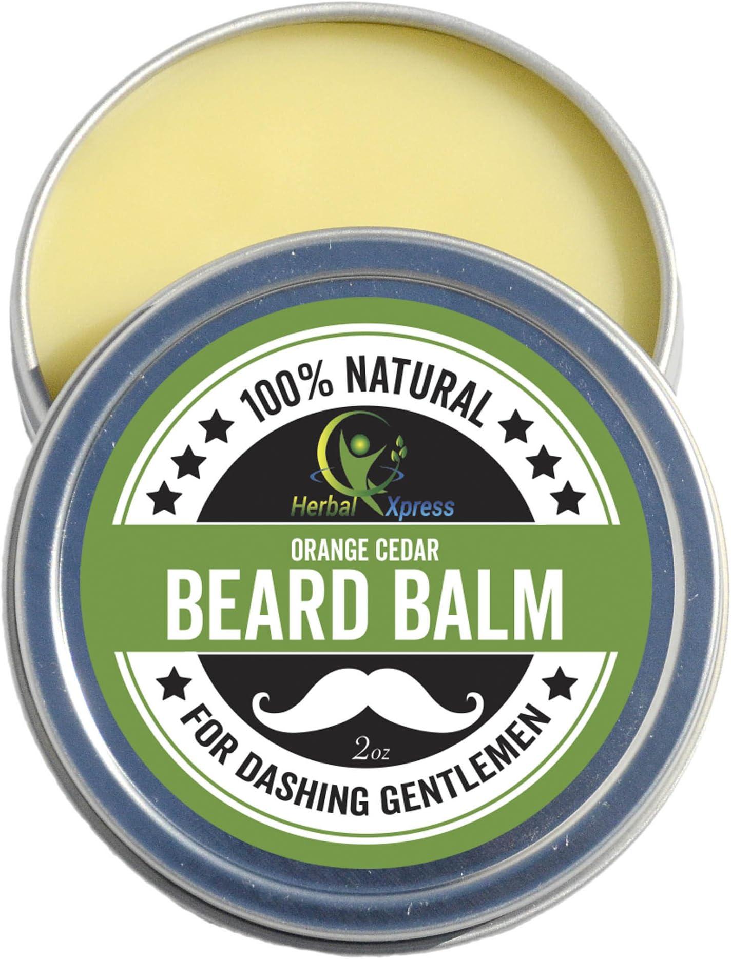 Herbalxpress - Beard Balm - Orange Cedar softens the beard, tames the strays, adds definition, and gives a nice manly shine.