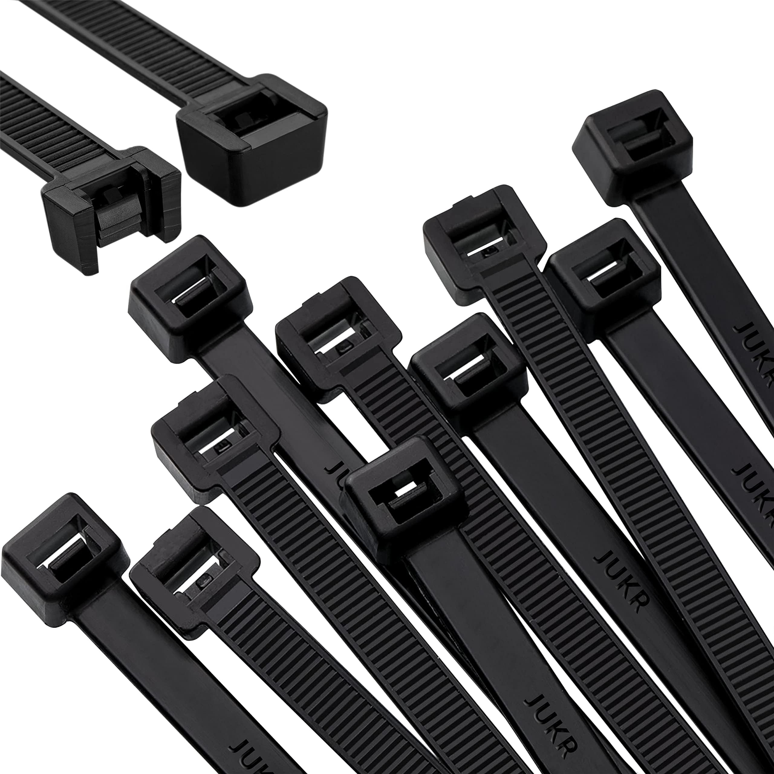 Cable Tie 6 inches (150 mm x 3.6 mm - Pack of 100 PCS, Black) Self Locking UV Resistant Multipurpose Nylon Heavy Duty Electrical Zip Cable Ties For Wire Management With High Tensile Strength