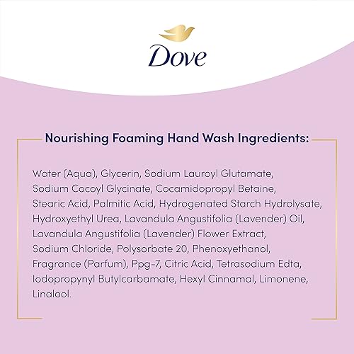 Miniatura 14 de Dove Nourishing Foaming Hand Wash Lavender & Chamomile Touchless Battery Operated Dispenser Kit Moisturizing Foaming Hand Wash Refill 10.1 oz