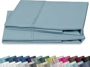  2-Pack Pillow Case Queen Size, 100% Cotton Sateen