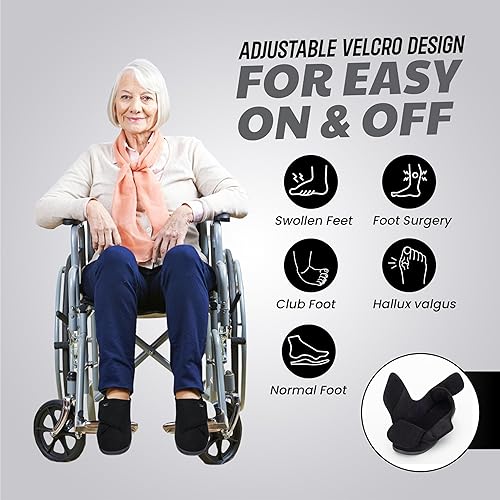 Miniatura 2 de Happy Touch Pantuflas diabéticas para mujer extra anchas, zapatos de linfedema, zapatos para edema para pies hinchados, pantuflas de velcro para