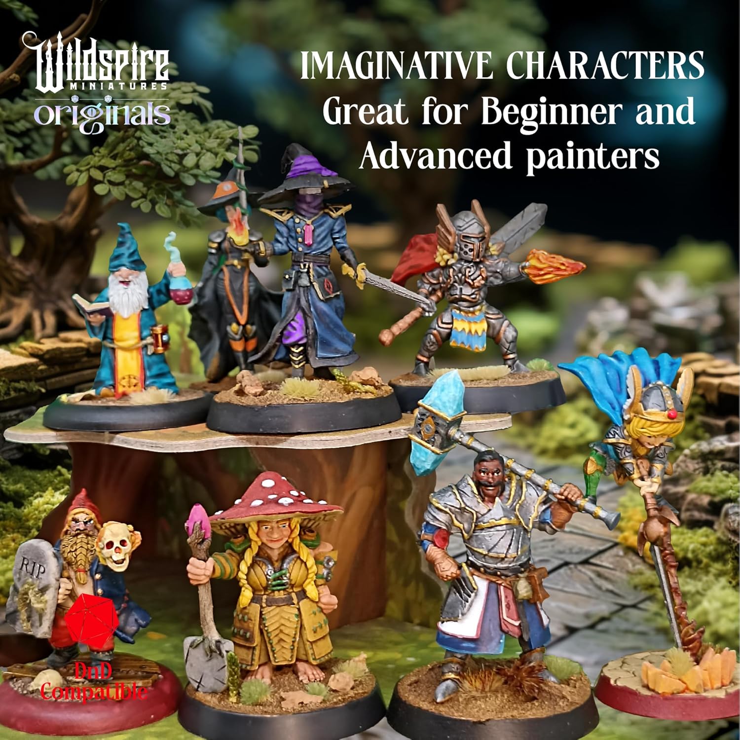 Wildspire Spellblades & Enchanted Objects for DND Miniatures 28mm-32mm Player-Characters, NPC Bulk D&D Minis Unpainted Dungeons & Dragons Figures Accessories for Fantasy Tabletop RPG DND Pathfinder