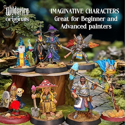 Miniatura 6 de Wildspire Spellblades y Objetos Encantados para Miniaturas DND 28mm-32mm - Personajes Jugador-Personajes, NPC a Granel - Minis D&D Sin Pintar -