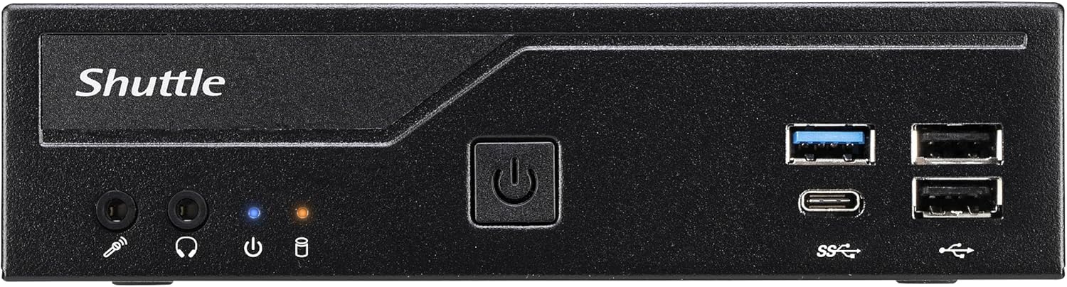 Shuttle XPC Slim DH610 Barebone System - Slim PC - Socket LGA-1700-1 x Processor Support