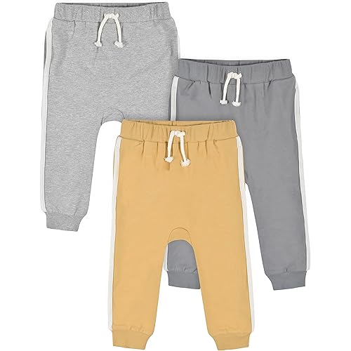 Gerber Baby Boys' Toddler 3-Pack Jogger Pants