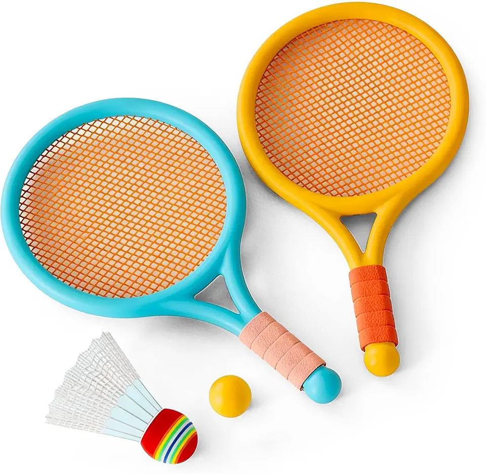 Raquete Beach Tennis Infantil Com Peteca e Bolinha Pakitoys