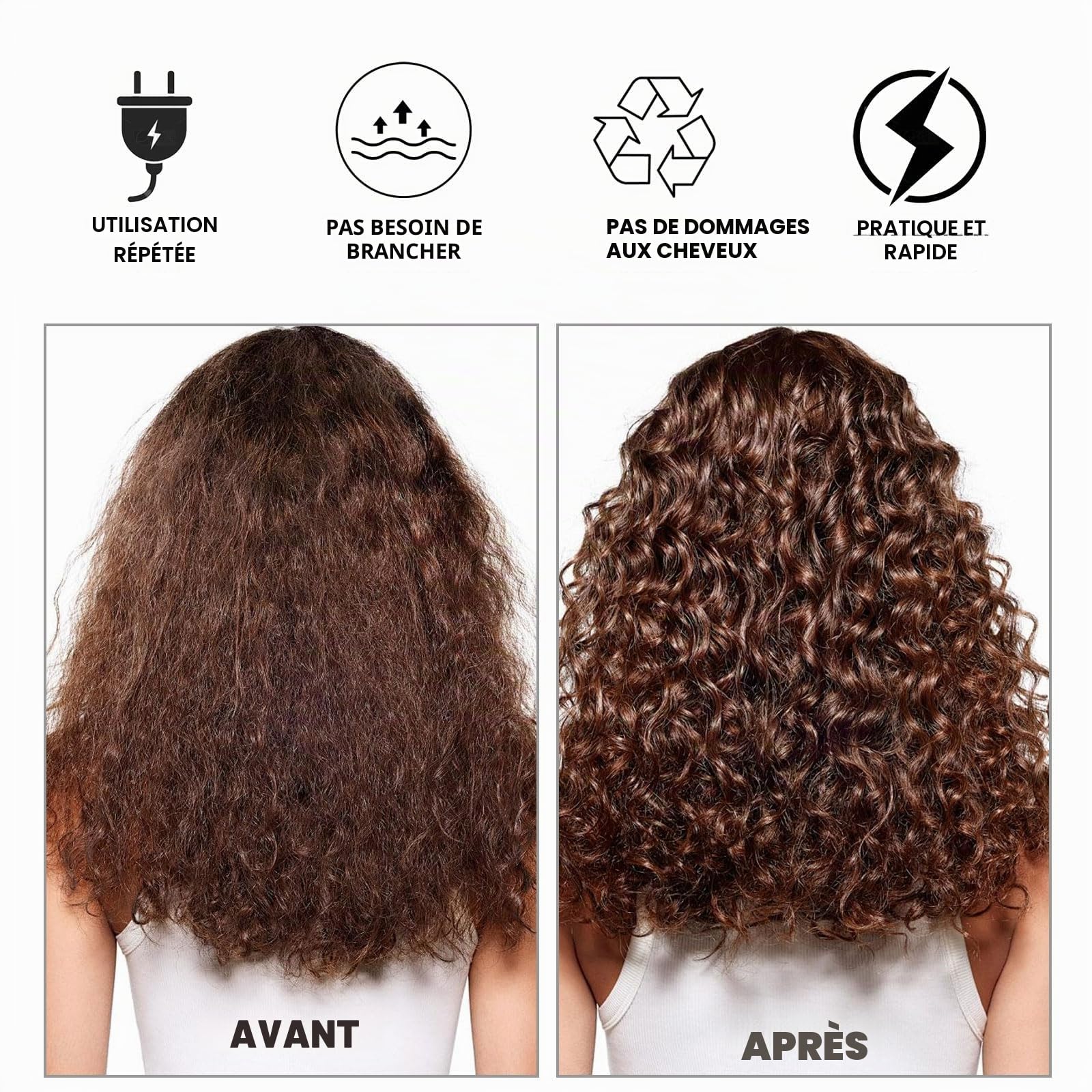 UILYNIU 2 Pièces Casque Seche Cheveux Bonnet Seche Cheveux Bonnet Chauffant Cheveux Soin Casque Chauffant Cheveux Sèche de Capot pour le Style de Séchage Curling Conditionnant en Profondeur（2 Pièces）