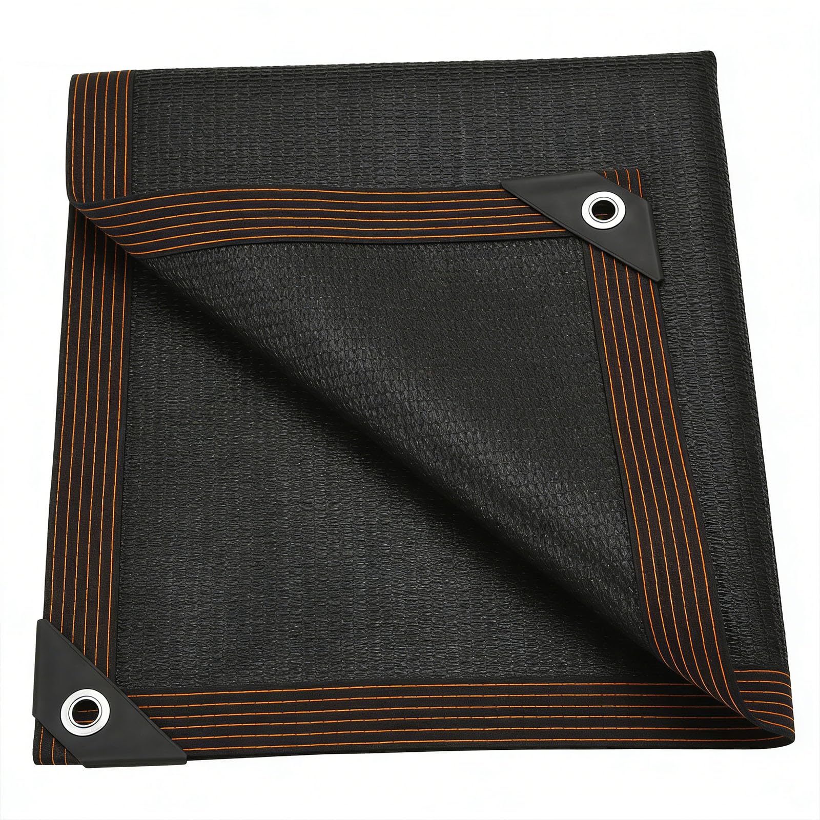 Schattiernetz Schattierungsnetz Garten 320 x 320 cm Leicht Schattennetz 90% Shading Rate Uv-Beständiges, mit Ösen Sonnensegel mit Ösen für Gewächshaus, Garten, Schwarz