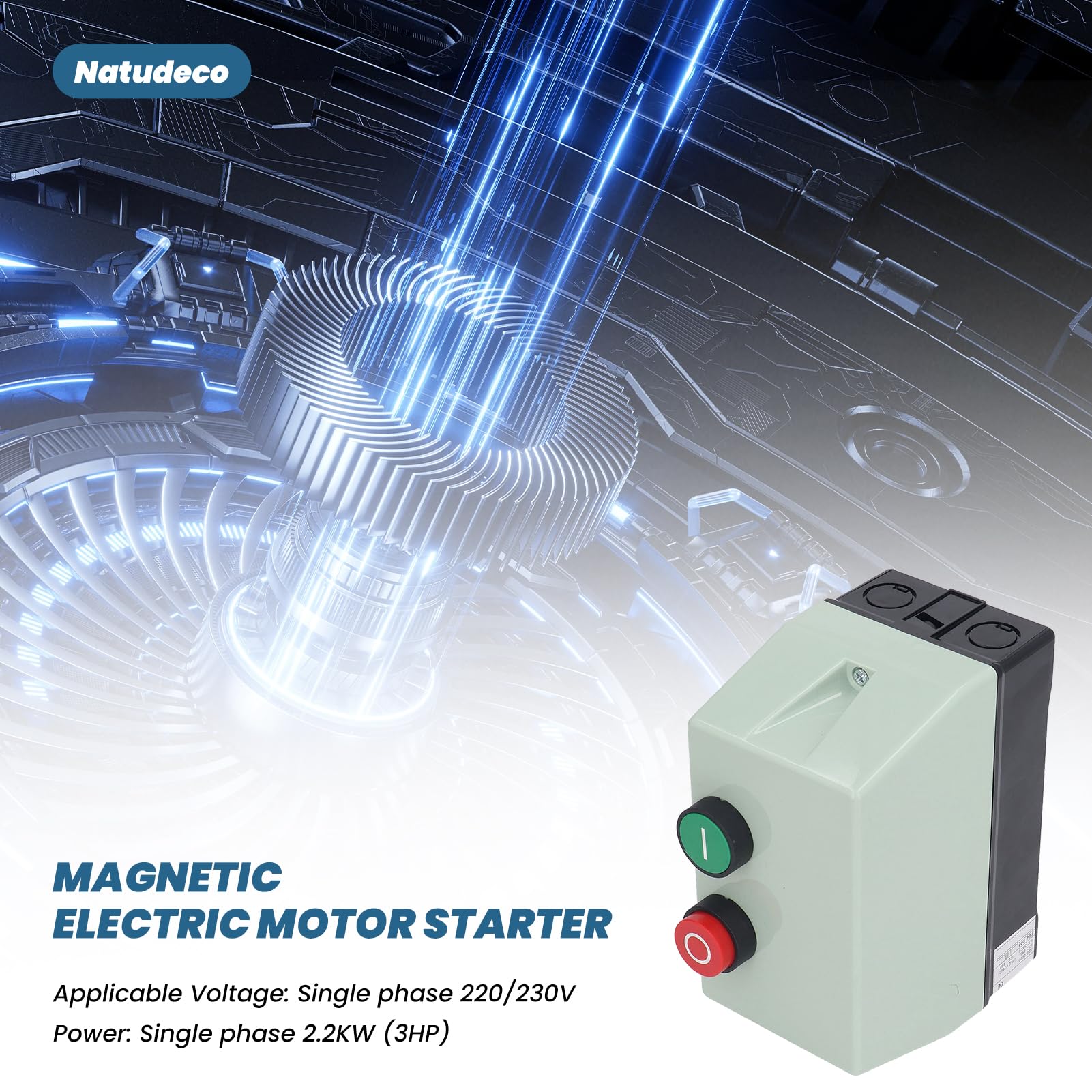 Démarreur De Moteur électrique Magnétique, Interrupteur De Commande De Démarrage De Moteur étanche IP55 Monophasé 220 230V 3 Phases 380 400V Démarreur De Moteur Pour Atelier