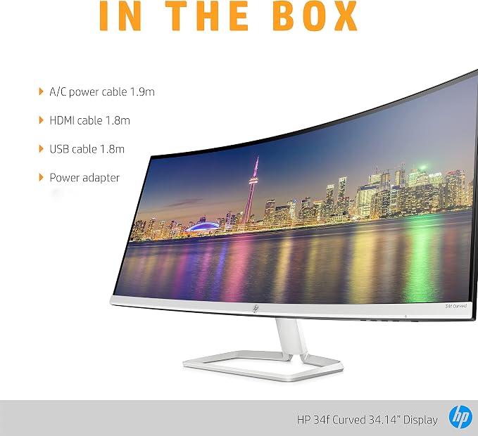 HP 34f 34” Curved Monitor with AMD 
