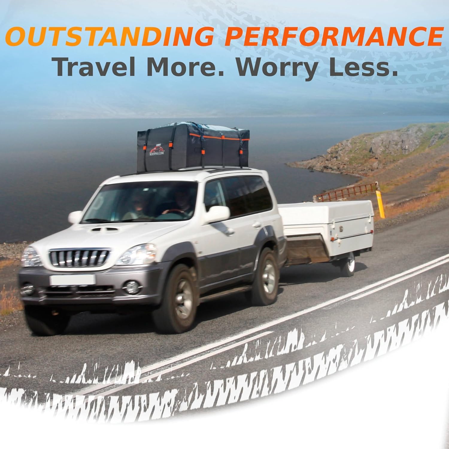 RoofPax Adjustable Trailer Hitch Ball Mount (2' x 2 5/16" Ball) 8 Inch Heavy Duty Drop/Rise Towing Mounts Aluminum Adjustable Drop Hitch and 2-Inch Receiver