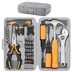 Hi-Spec 30pc Magnetic T-Handle Ratchet Wrench and Screwdriver Set Small Compact Hand Tool Kit Set with Sockets for