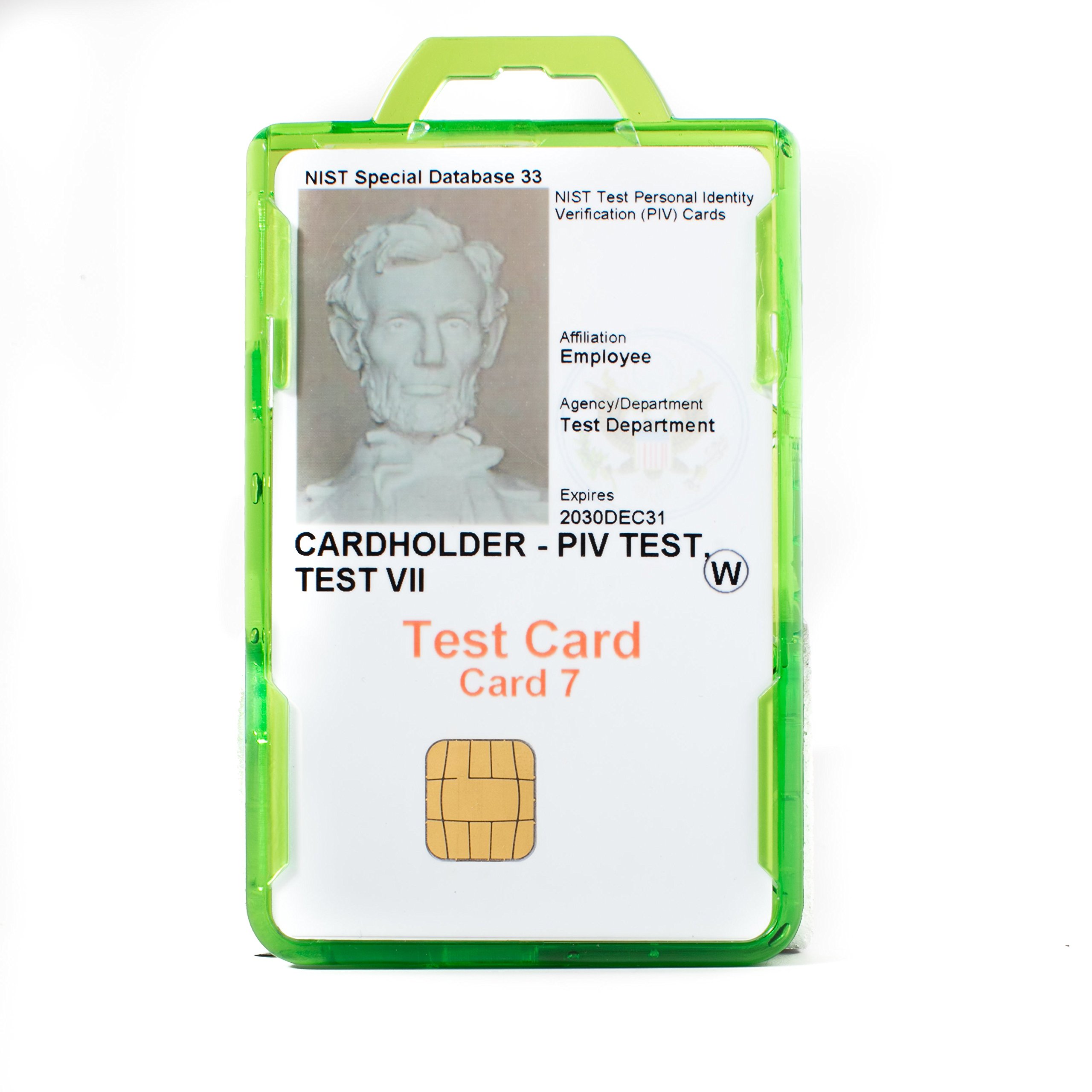 Identity Stronghold Secure Badge Holder Duolite, Green (IDSH2004-001B-grn)