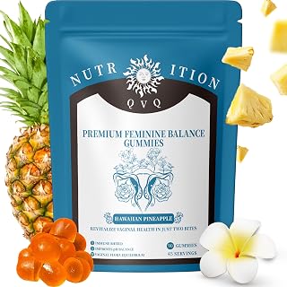 Pineapple pH Balance Gummies for Women's Health, Immune Support, Gluten-Free, Vegan Premium Feminine Balance Gummies for women-90 Count