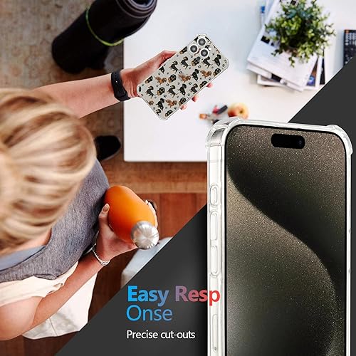 Vista 371 de Roemary Funda púrpura para iPhone 14 Pro Max con diseño de caballo azul, patrón de acuarela con protector de pantalla