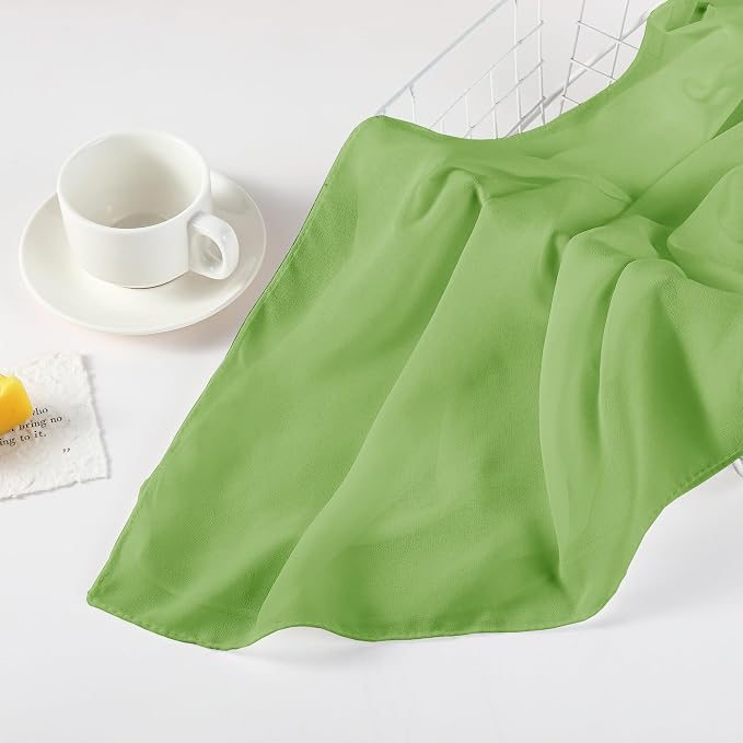 Chalina larga de chiffon suave para mujer miniatura 2