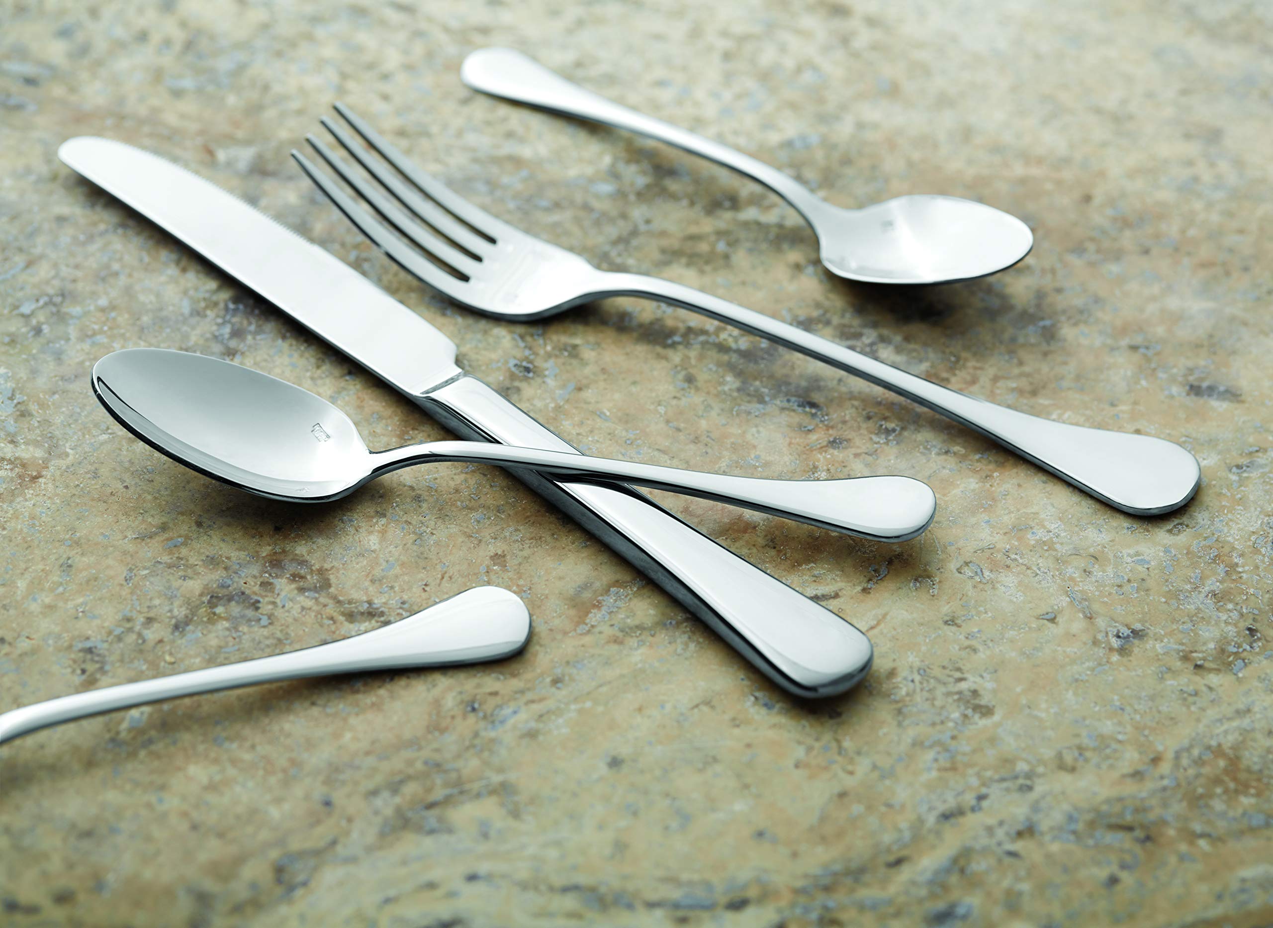 Nicesh 16-Piece Stainless Steel Dinner Spoons, 8.19-Inch, E