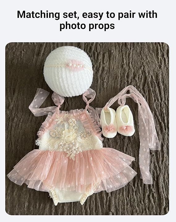Zeroest Newborn Photography Props Outfits Girl Lace Set