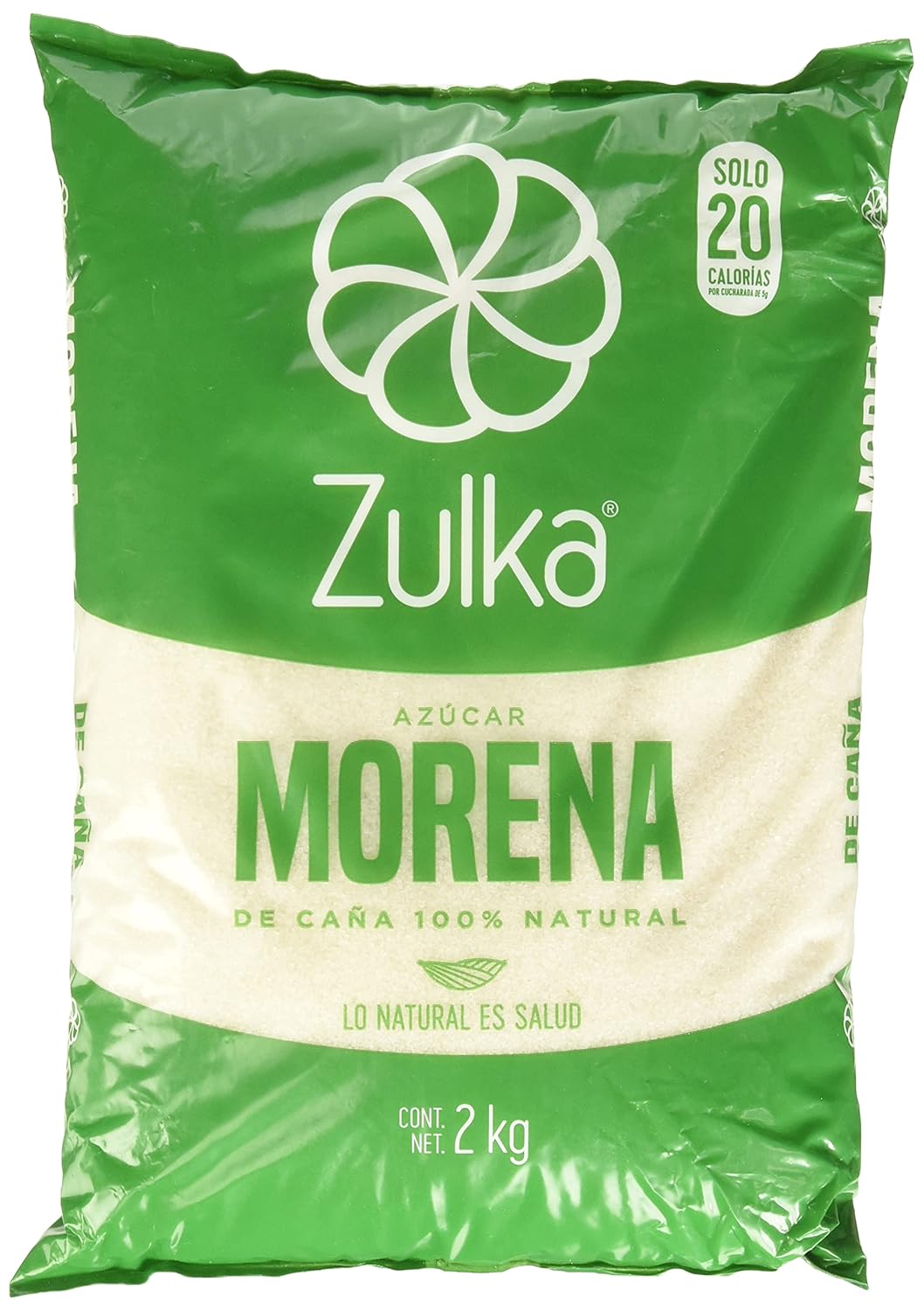 Zulka, Azúcar Morena 10 piezas de 2 kg c/u, 10 piezas