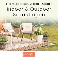 DYNMC you 4 darabos szürke ülőpárna szett 40x40 cm memóriahabos kerti székhez 4