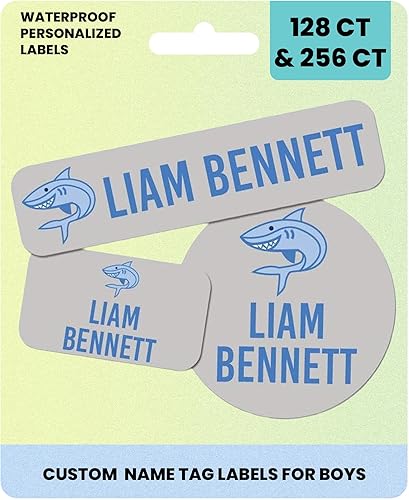Label Daddy Etiquetas de nombre personalizadas para niños, etiquetas de nombre personalizables lavables, etiquetas impermeables de primera calidad