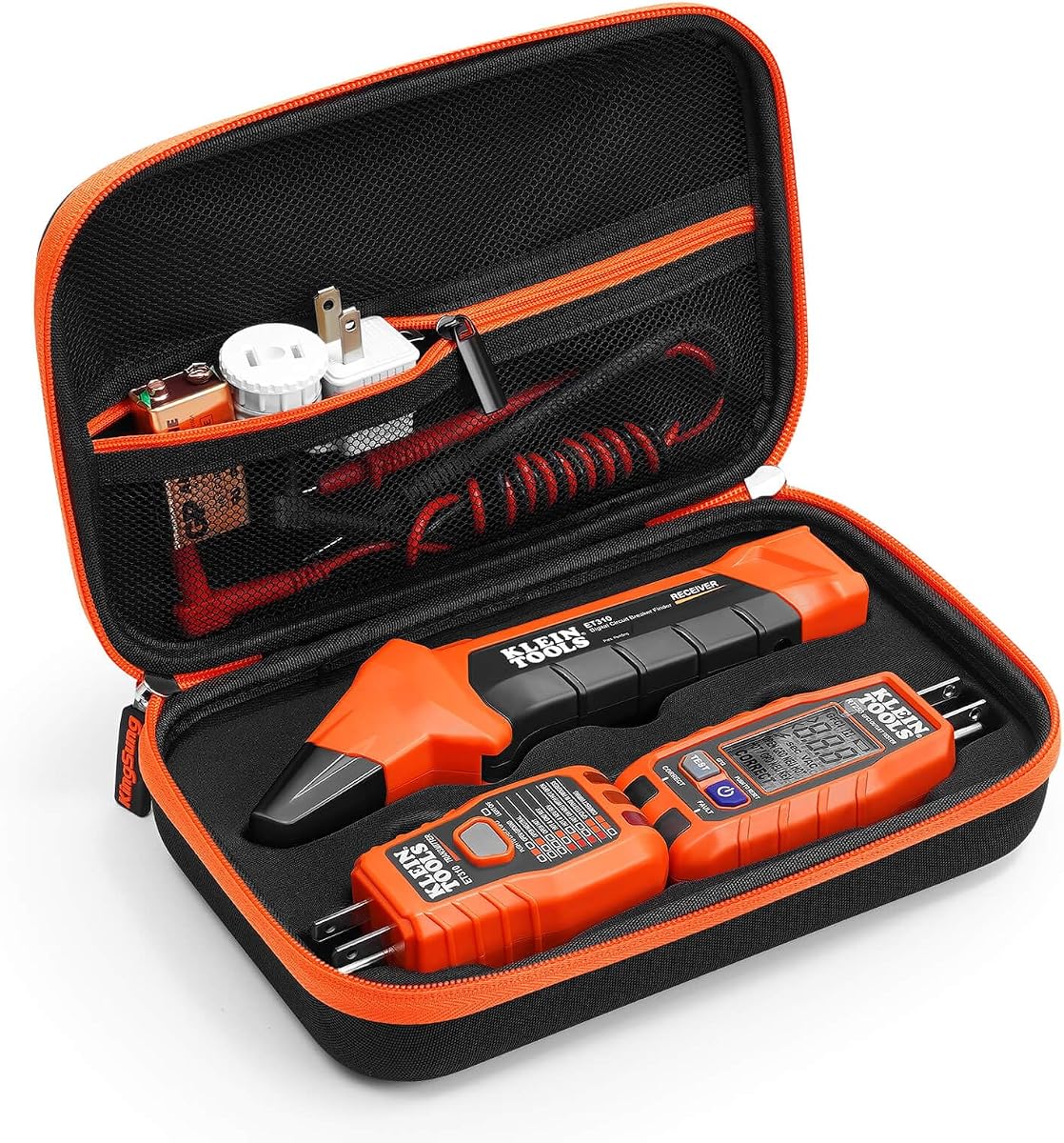 Hard Case, Storage Box for Klein Tools ET310 AC Circuit Breaker Finder, 80041 Outlet Repair Tool Kit and RT250 Integrated GFCI Receptacle Tester Accessories -NO Tools, NO Accessories