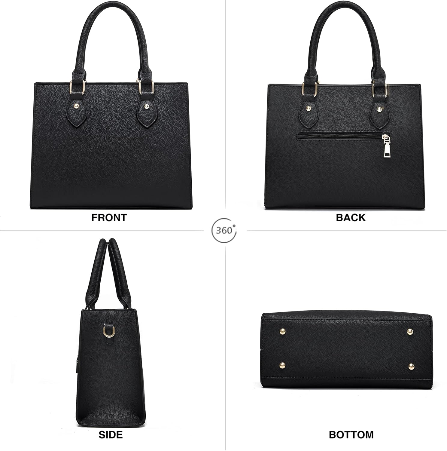 CHICAROUSAL Crossbody Purses and Handbags for Women PU Leather Tote Top Handle Satchel Shoulder Bags - Image 4