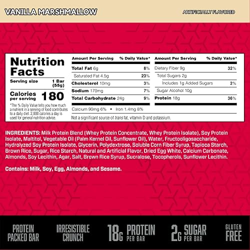 Vista 11 de BSN Protein Crisp Bar by Syntha-6 - Barra de proteína de suero bajo en azúcar, 1072753, 1