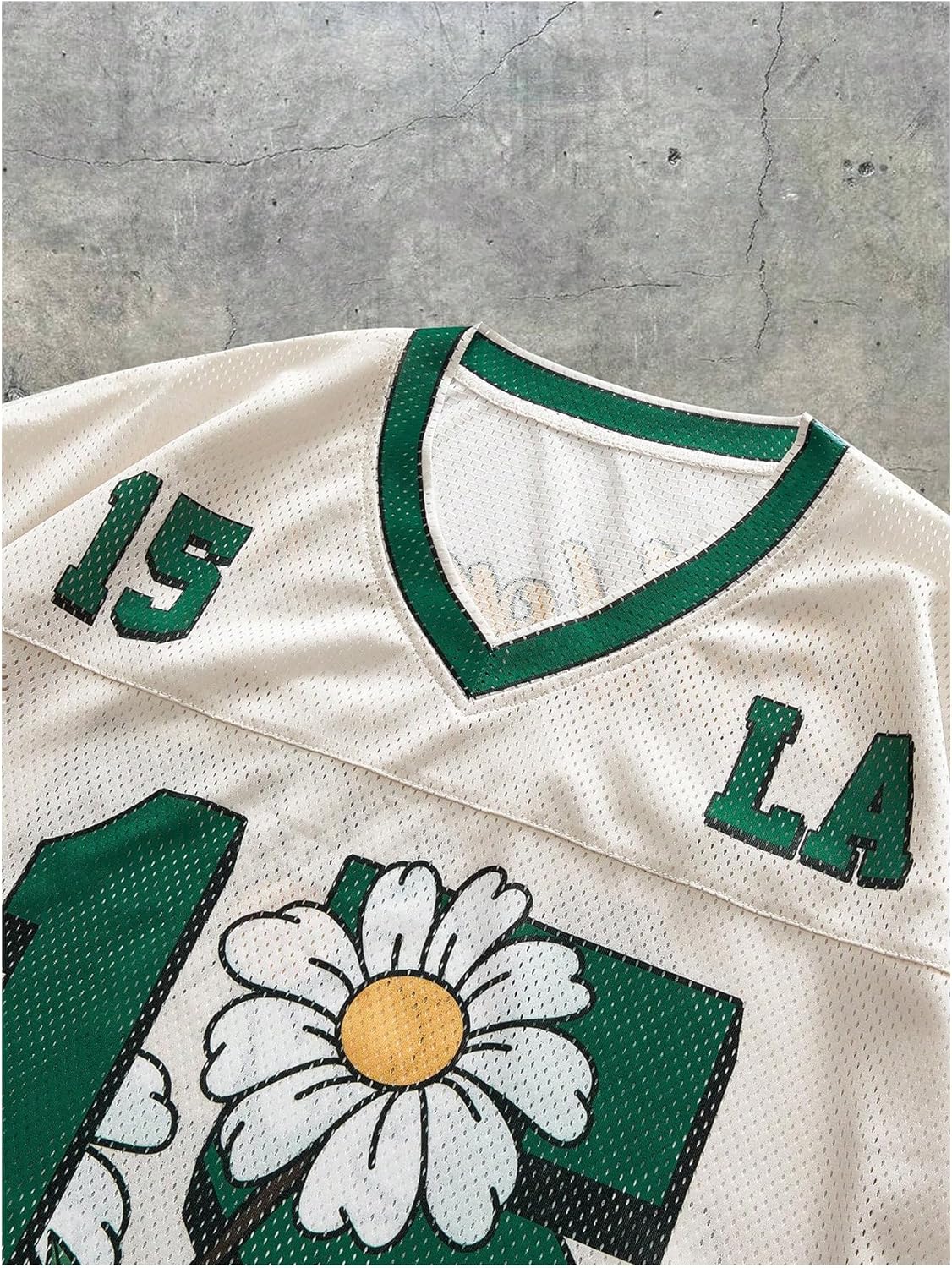 SOLY HUX Men's Graphic Tees Jersey Shirts Number Print Tees Baggy Basketball T-Shirt Streetwear Y2k Clothes - Image 3