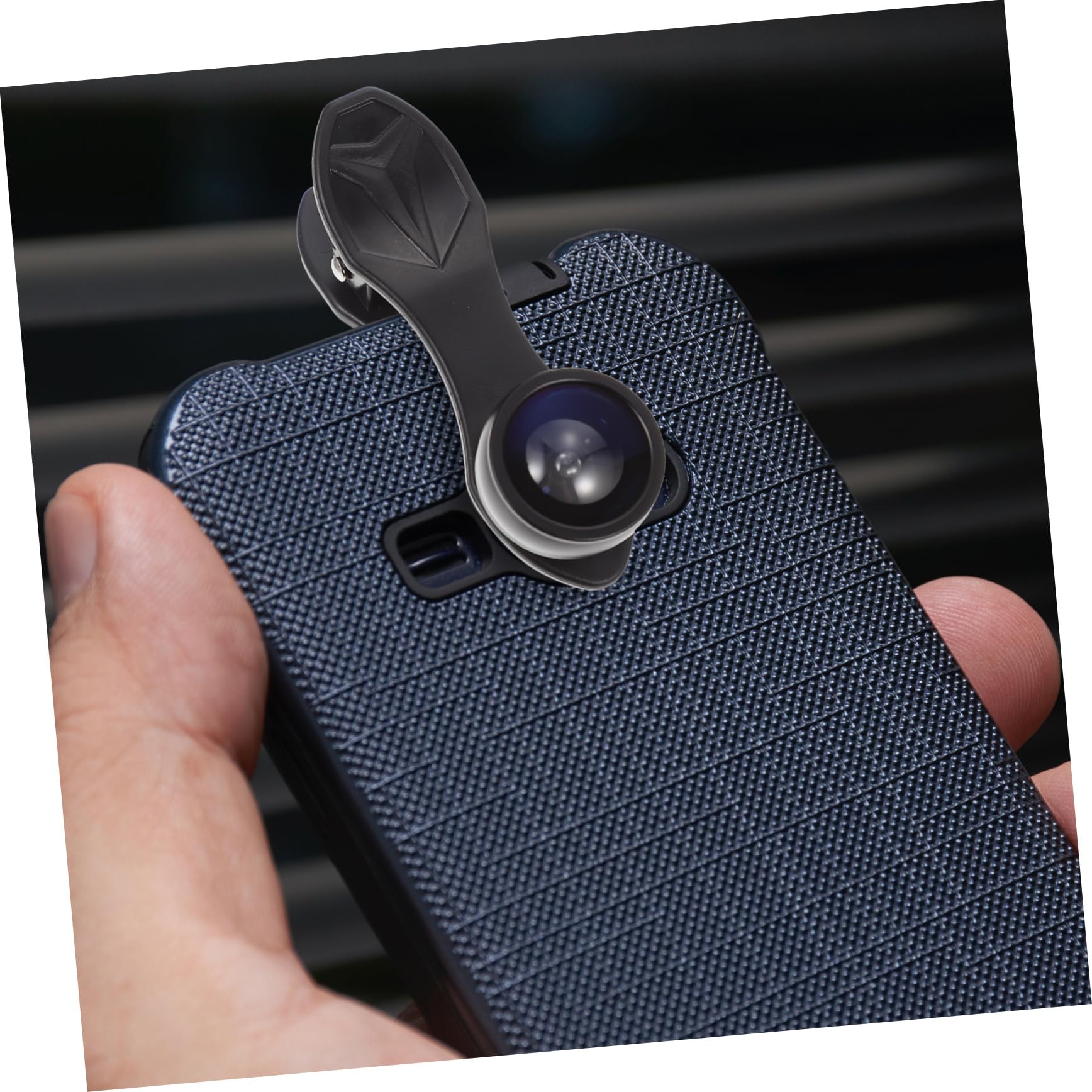 Kit Lenti per Fotocamera Telefono 10 in 1 Nero Clip | Grandangolo e Macro, Lega di Alluminio e Vetro, Portatile per Uso su Smartphone
