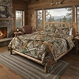 Northwest Realtree 5-Piece Queen Size Bed in a Bag Set, 1 Comforter, 1 Fitted Sheet, 1 Flat Sheet, 2 Pillowcases, All Seasons Bedding, Edge Camo