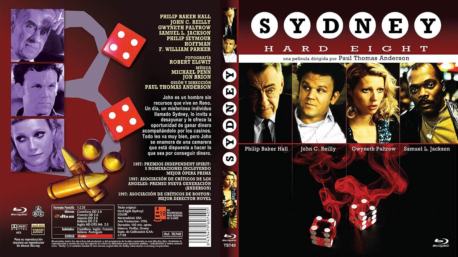 Hard Eight (1996) ( Sydney ) ( Last Exit Reno 8 ) [ Blu-Ray, Reg.A/B/C Import - Spain ] image 3