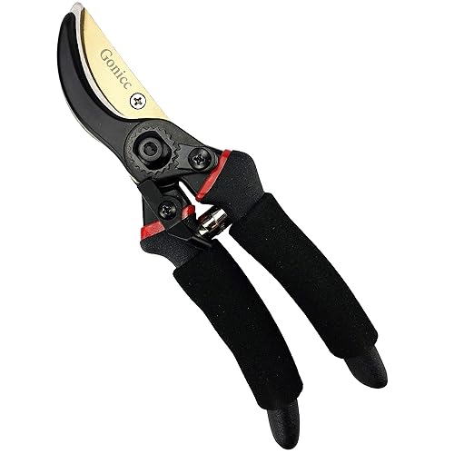 gonicc 8" Professional Premium Titanium Bypass Pruning Shears - Thumbnail 3