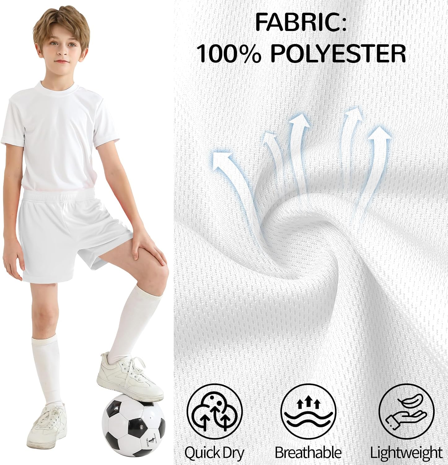 Dreammonkey Boys and Girls Basketball Shorts Athletic Soccer Shorts Sizes 2T to Youth