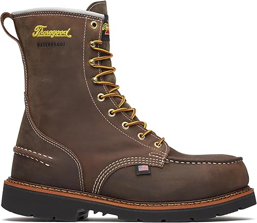 Miniatura 2 de Thorogood - Bota de seguridad impermeable con puntera de mocasín, suela MAXWear90, serie 1957, para hombre, 8.0pulgadas