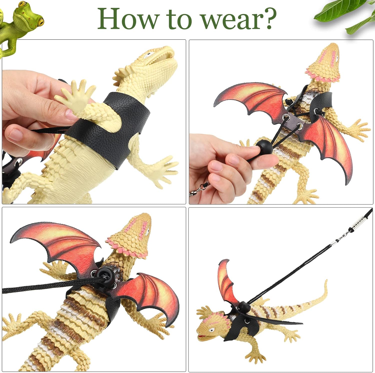 5 Pieces Bearded Dragon Accessories Toy Set Bearded