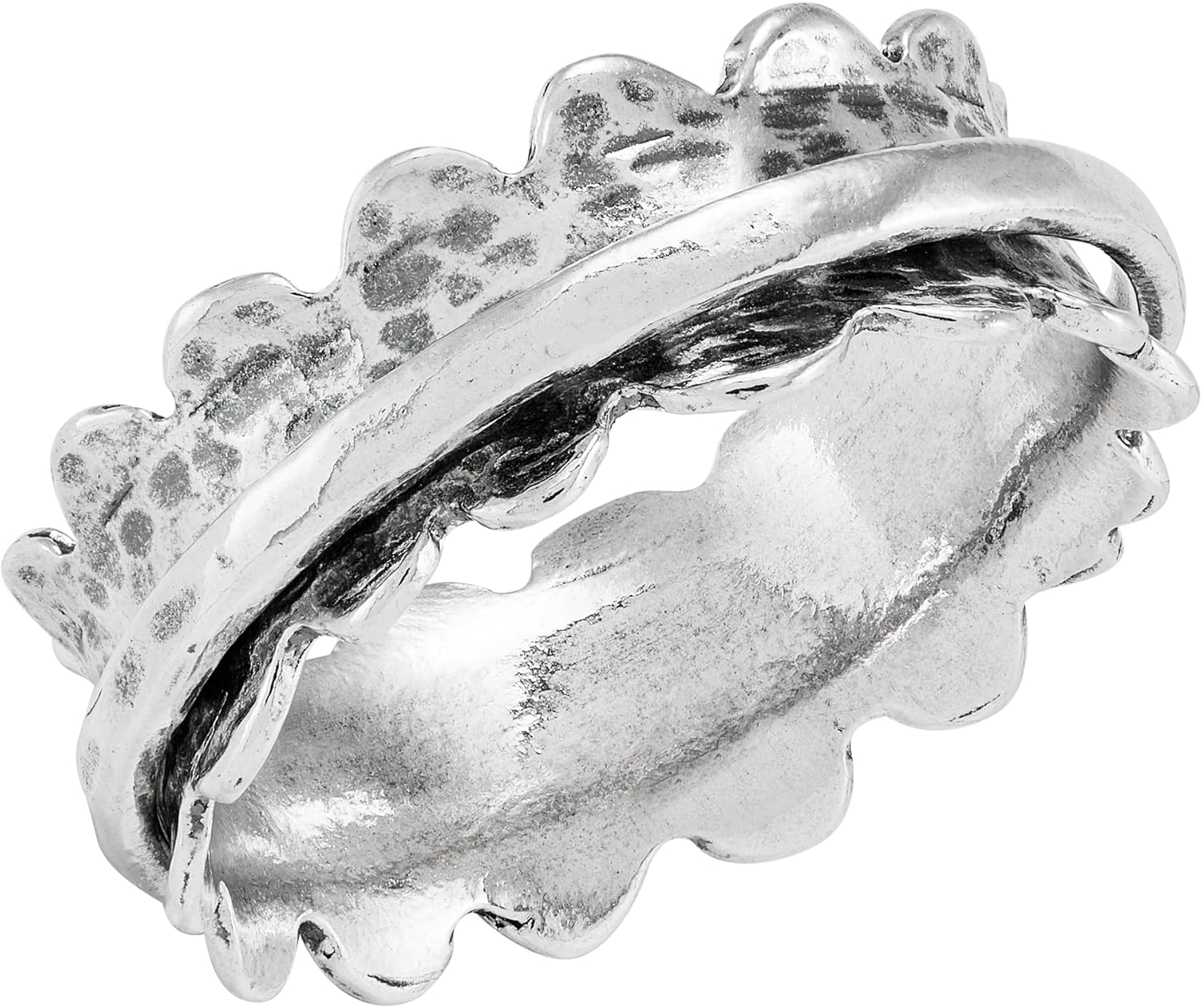 Silpada 'Deep Breaths' Sterling Silver Fidget Spinner Ring