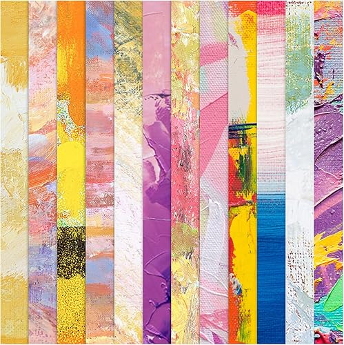 Miniatura 1 de 24 hojas de 12 diseños de álbumes de recortes, papel de manualidades de una sola cara de 6 x 6 pulgadas, papel de cartulina, álbum de recortes de