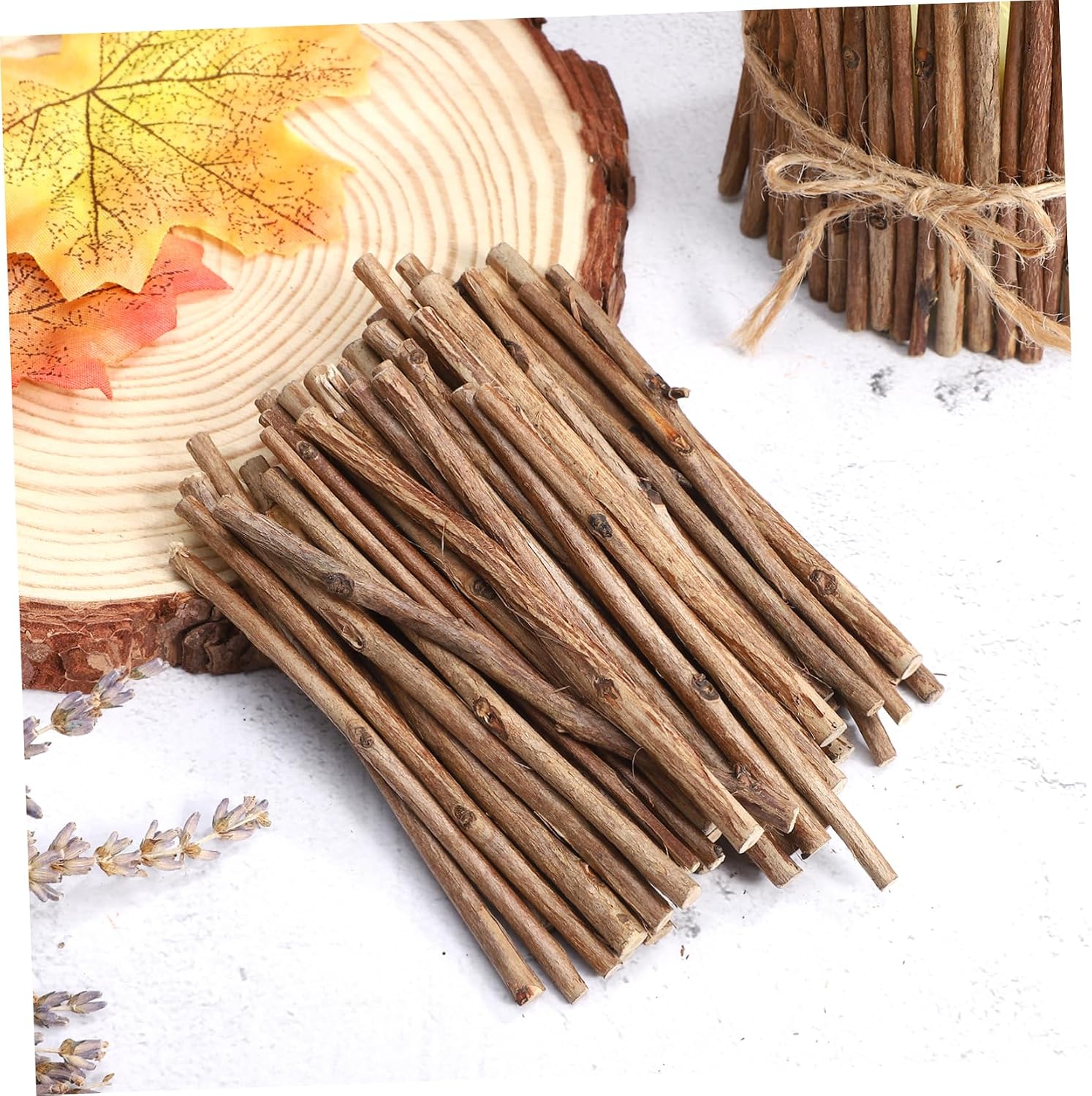 100pcs DIY Boxwood Sticks Artificial Driftwood for Crafts De Madera Twigs for Crafting Driftwood Branches Dowels for Crafting Logs Natural Twigs Sticks Tree Decor Wooden