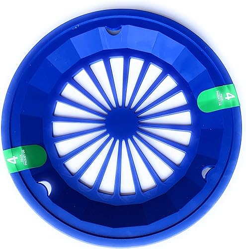 Miniatura 2 de Juego de 4 soportes de plástico reutilizables para platos, color azul puede variar