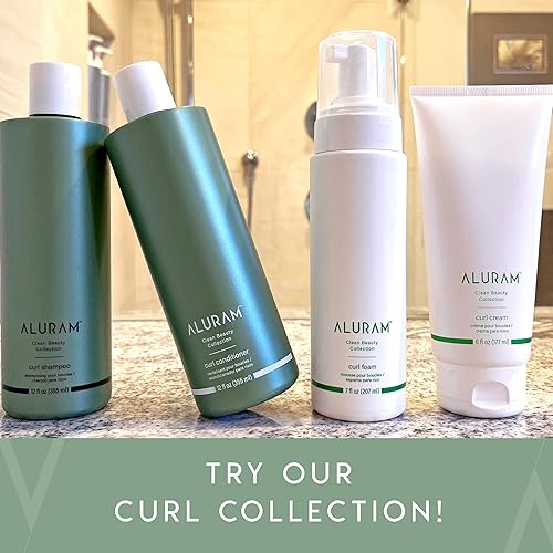 Miniatura 4 de ALURAM Crema para rizos, define, hidrata y mejora los rizos, 6 onzas líquidas