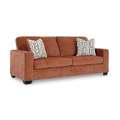 Signature Design by Ashley Aviemore Casual Sofa with 2 Accent Pillows Orange