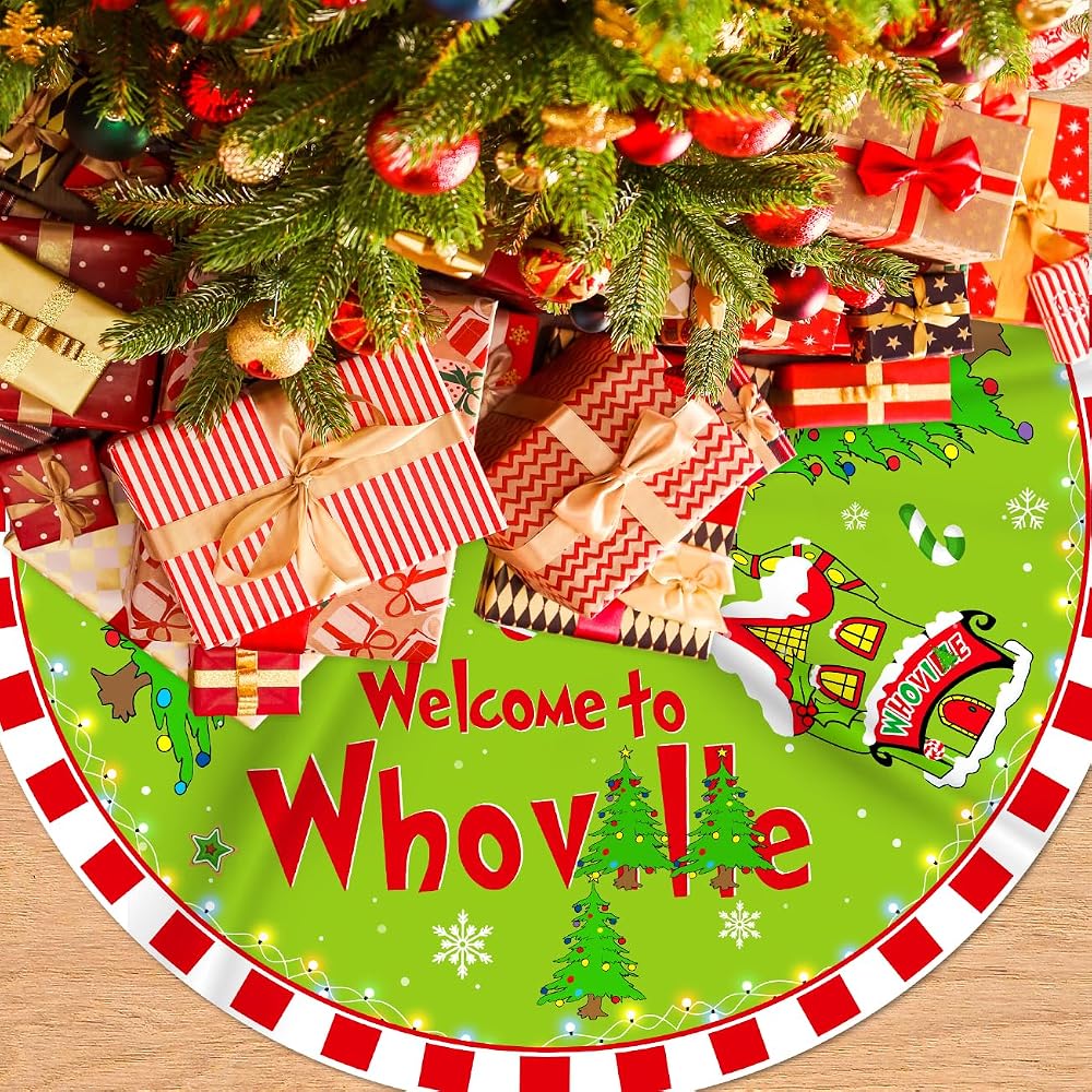 크리스마스 트리 스커트 Welcome to Tree 스커트 121.9cm — 사진 1