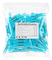 Vista 17 de haisstronica 100 piezas de conectores de anillo termorretráctil de grado marino rojo de 5/16", conectores de terminal de anillo de 0,7 mm de cobre
